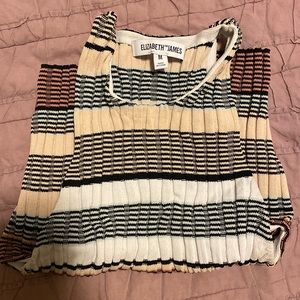 Elizabeth and James Knit Crop Top